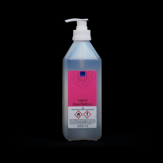 Hånddesinfektionsgel, ABENA, 600 ml, 85% ethanol, flaske med pumpe