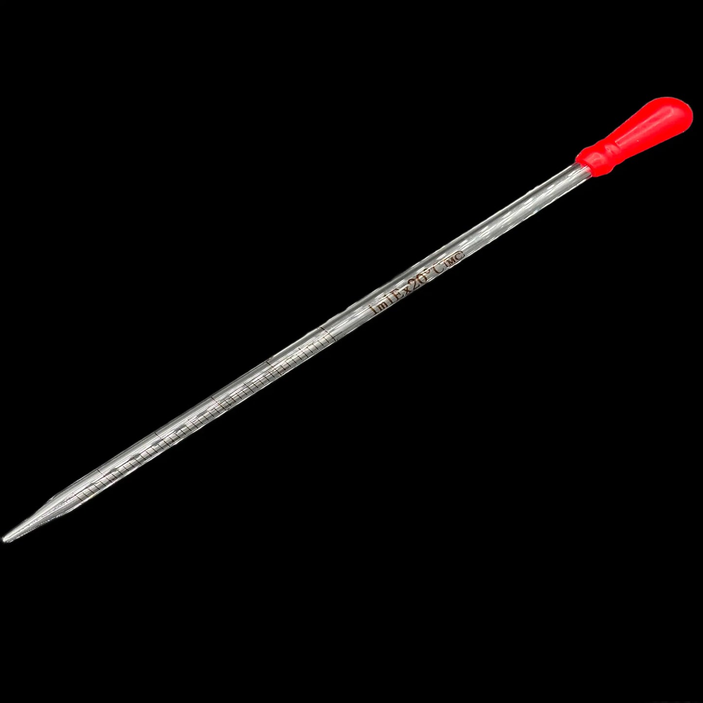 1ml gradueret glas pipette / målepipette