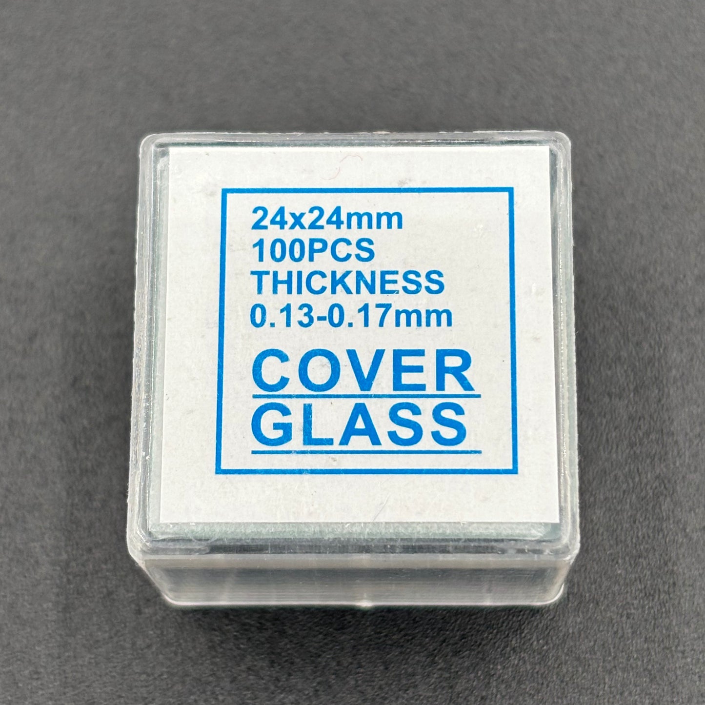 Microscope coverslips 24 x 24mm